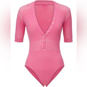 Jacquemus Le Body yauco bodysuit pink size 34